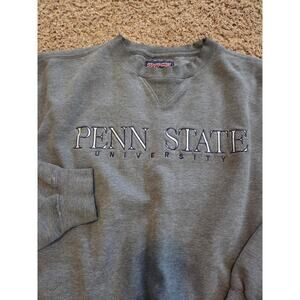 Penn State vintage jansport fleece pullover sweater shirt college grey XL